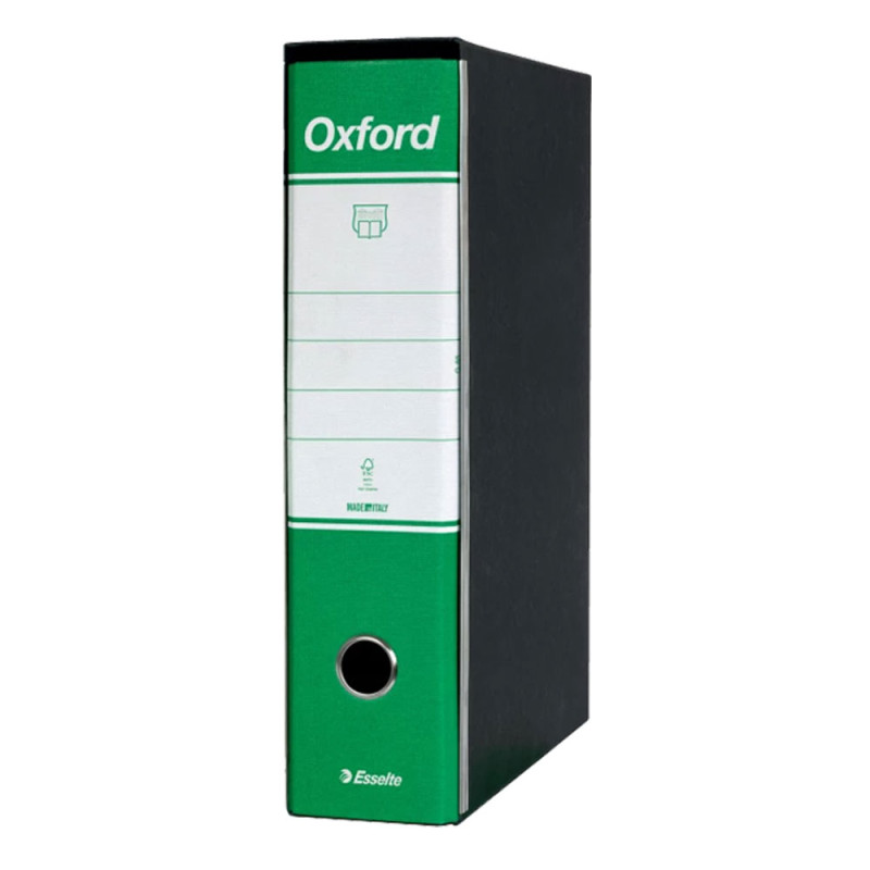 Esselte Oxford Registratore Archivio Dorso 8 cm Colore Verde Confezione da 6