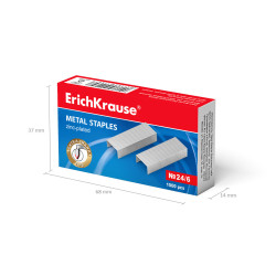 Punti Metallici n° 24/6 ErichKrause - 20000 punti zincati