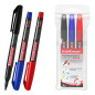 Set di 3 pennarelli indelebili ErichKrause P-70 nero, blu e rosso