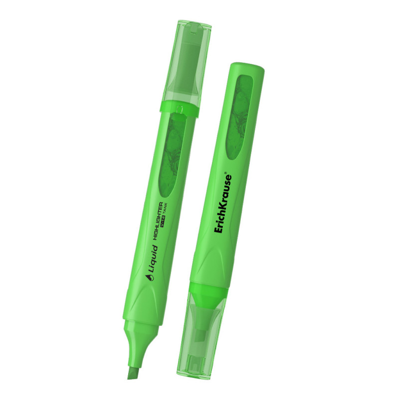 Box 10 Evidenziatori ErichKrause Liquid Visioline V-14 Verde Neon