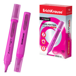 Box 10 Evidenziatori ErichKrause Liquid Visioline V-14 Rosa Neon