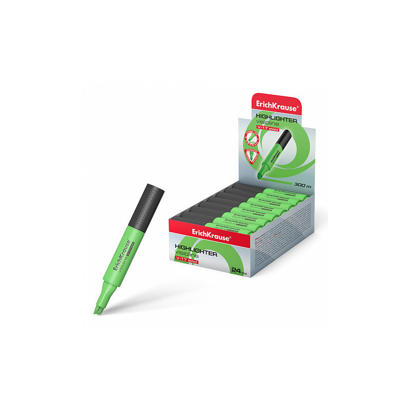 Box da 24 Evidenziatore ErichKrause Visioline V-17 Mini Verde