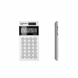 Calcolatrice tascabile Erichkrause PC-987 bianca a 8 cifre