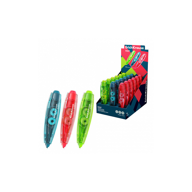 Correttore a Nastro ErichKrause Spin Reef 6m – Colori vari