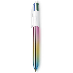 BIC 4 Colours Gradient - Penna a sfera a scatto a 4 colori