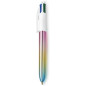 BIC 4 Colours Gradient - Penna a sfera a scatto a 4 colori