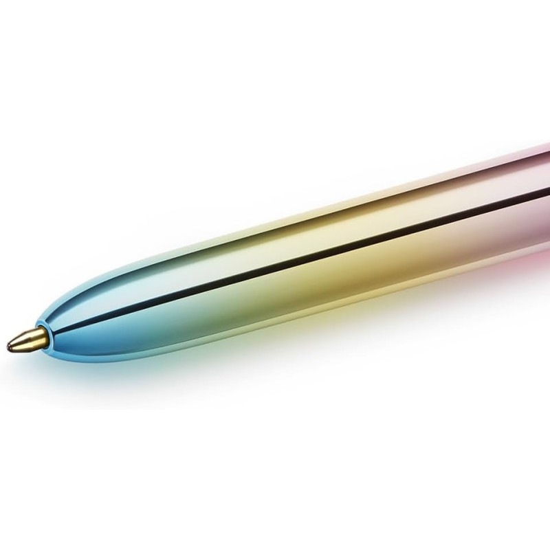 BIC 4 Colours Gradient - Penna a sfera a scatto a 4 colori