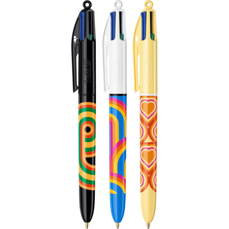 BIC 4Colori Collection Penne Colorate in Cofanetto Decorato