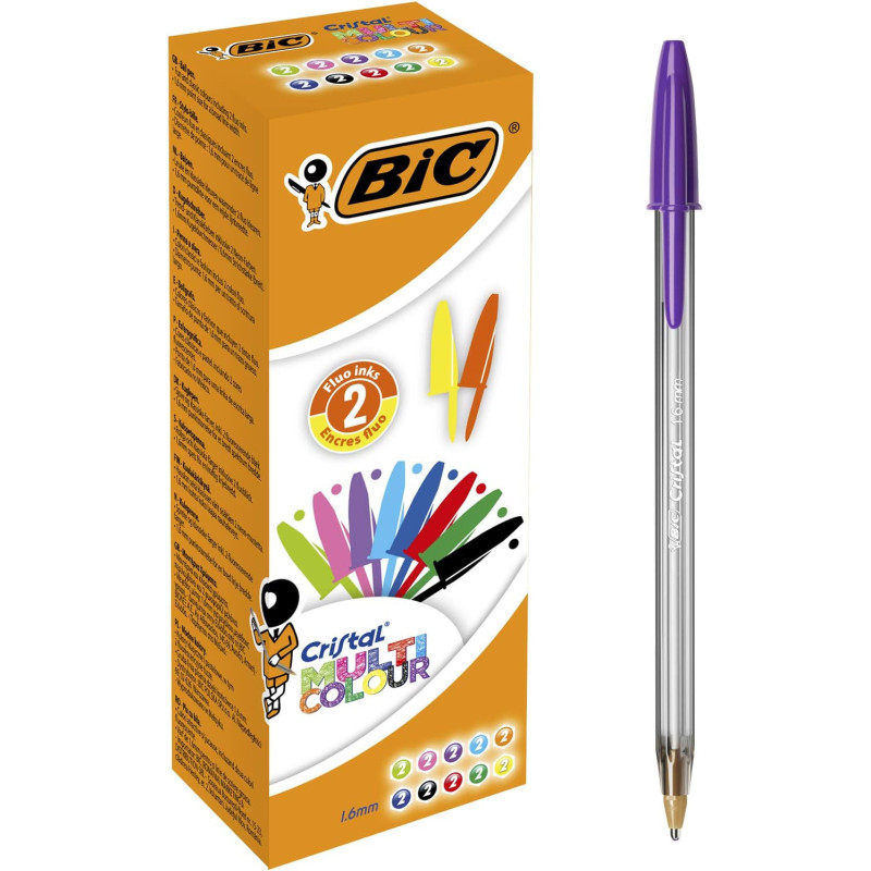 BIC Cristal Multicolor Penne a Sfera conf. da 20 pz