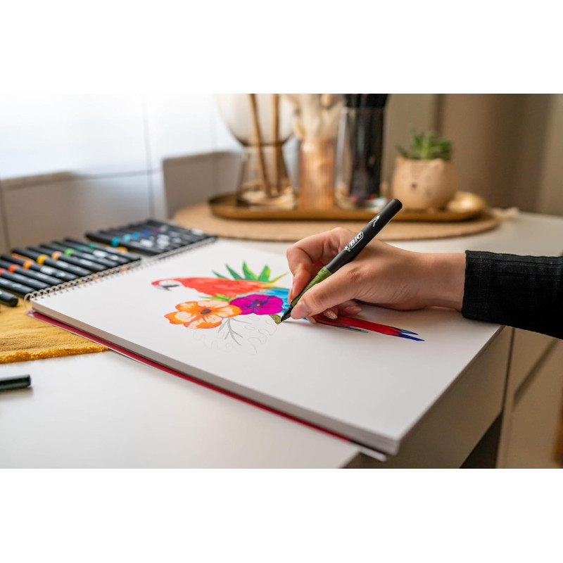 BIC Intensity Pennarelli Colorati Premium con Grip 24 colori