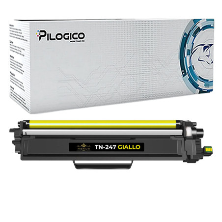 Toner compatibile per BROTHER TN247YNOCHIP | Qualità Pilogico