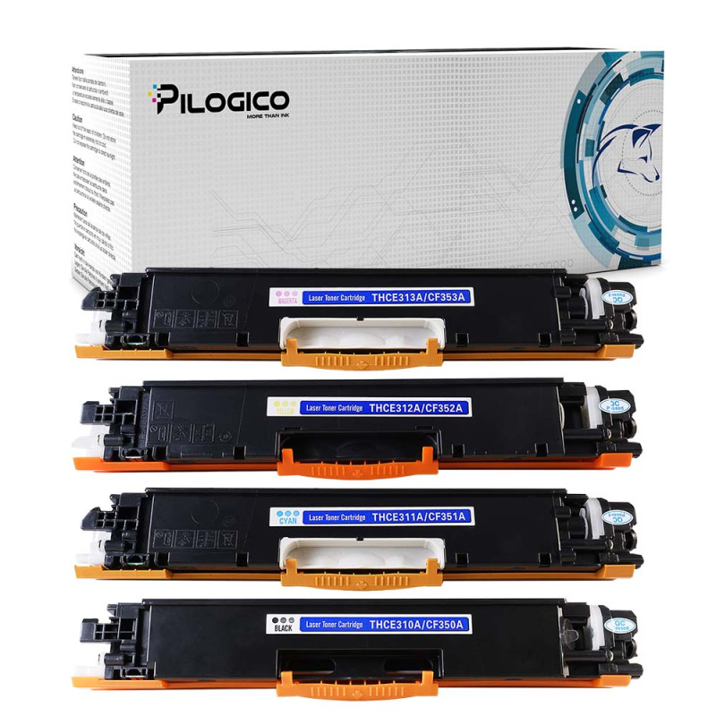 4 Toner HP CE 310 A 126A Nero + Colore Compatibile