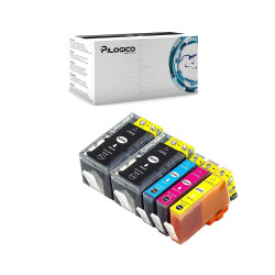 5 Cartucce HP 920 XL Nero + Colore Compatibili