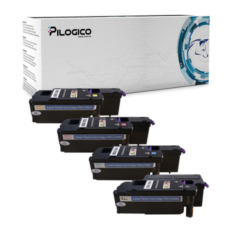 4 Toner Epson C1700 Nero + Colori Compatibile