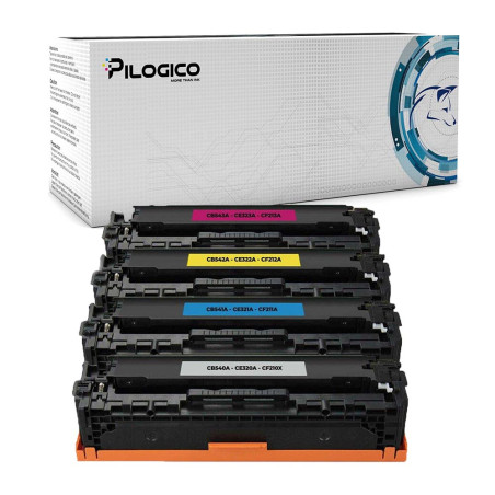 4 Toner HP CE320A 128A Nero + Colori Compatibile