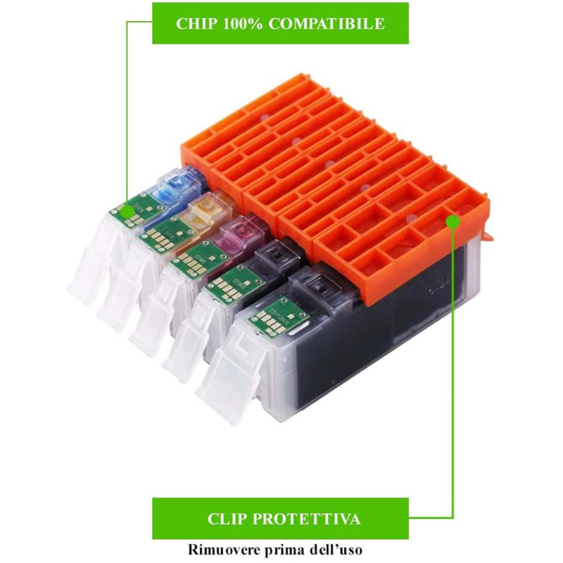        10 Cartucce HP 364XL Nero + Nero Fotografico + Colore Compatibili