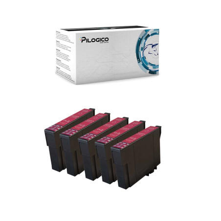 5 Cartucce Epson T18 18 Magenta Compatibili