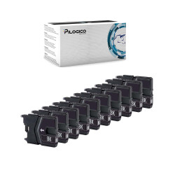 10 Cartucce Brother LC985 Nero Compatibili