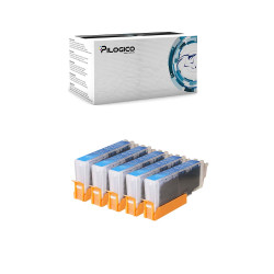 5 Cartucce Canon CLI-571 Ciano Compatibili