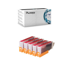 5 Cartucce Canon CLI-571 Magenta Compatibili